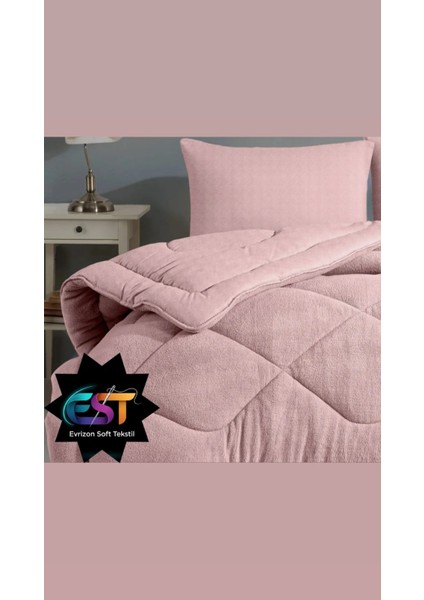 Tek Kişilik Çift Taraflı Ranfors Pamuk Silikon Yorgan 155X215 cm modelleri