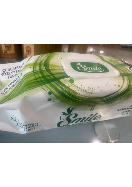 Smile 100LÜ Çok Amaçlı Yüzey Temizleme (Mop Içinde Kulanılabilir) 48 Saat Etkili (Beyaz Sabun)