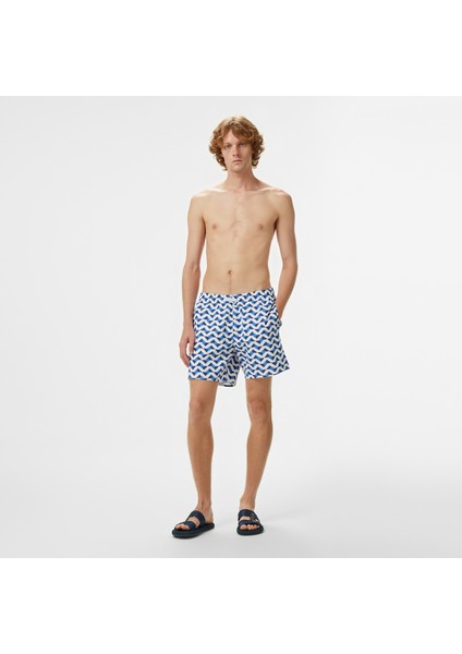 Erkek Mavi Deniz Şortu
