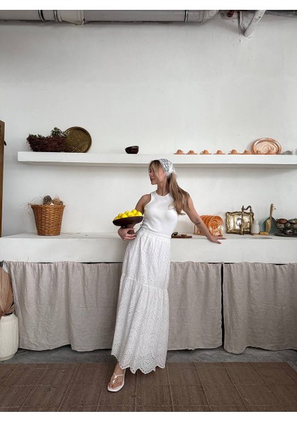 Brode Dantel Astarlı Etek fiyatları