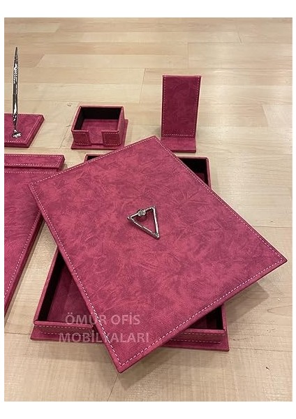 Ofis New York Sümen Takımı/pembe / 12 Parça fırsatları