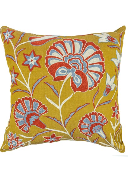 Alyen Çiçekli El Yapımı Kırlent 50X50 cm