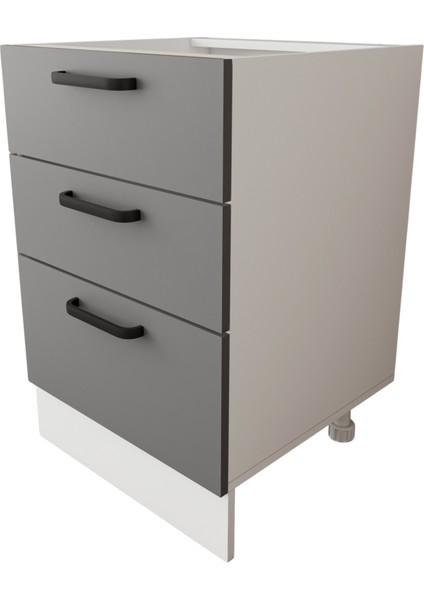 Napoli Alt Dolap Ayaklı Çekmece Modül Dolap 60 cm fiyatları