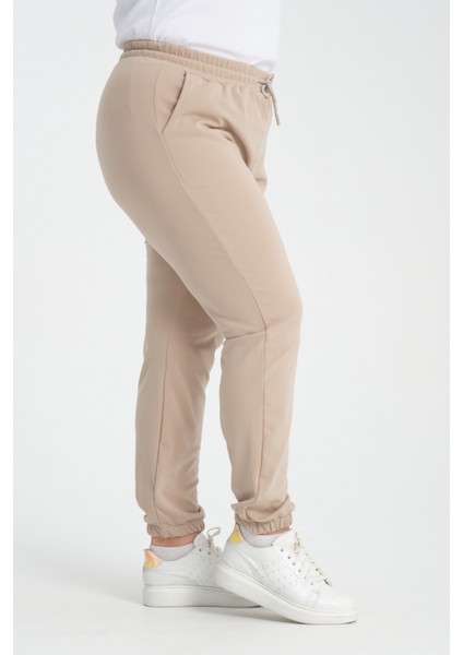 Curve Kışlık Jogger Cepli Dalgıç Kumaş Şardonlu Polar Eşofman Altı modelleri