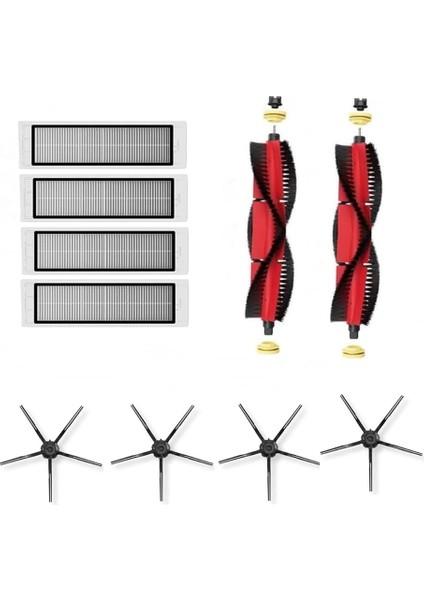 Mega I S5 Max ile Uyumlu Ibrush Siyah Filtre Seti (Roborock S5 Max ile Uyumlu Ibrush)