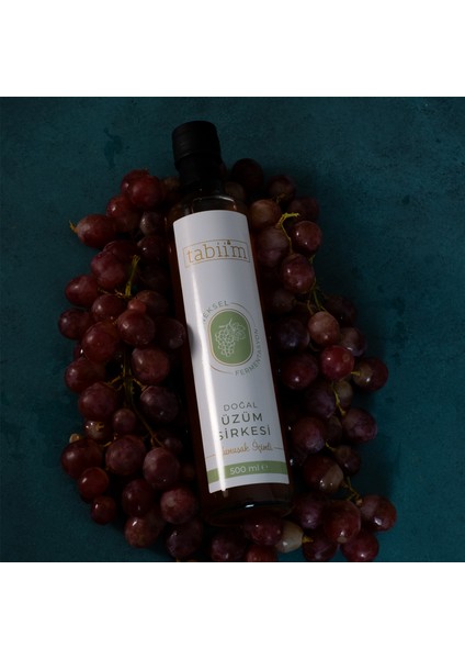 Tabii'm Fermente Üzüm Sirkesi Geleneksel Ev Yapımı 500 ml