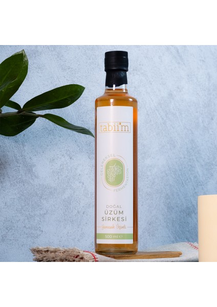 Tabii'm Fermente Üzüm Sirkesi Geleneksel Ev Yapımı 500 ml modelleri