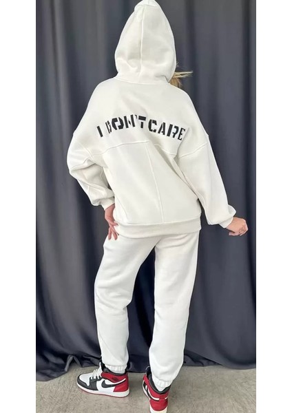 Nakış Işlemeli Üç Iplik Sweat Takım- Beyaz indirimleri