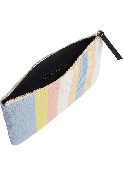 Th Beach Pouch Stripes Kadın Clutch modelleri