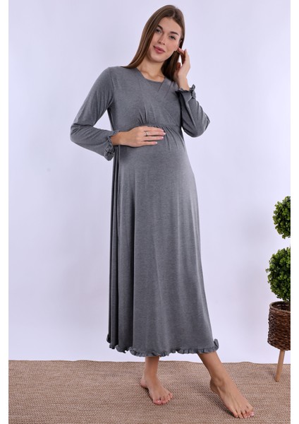 Füme Hamile Lohusa Gecelik modelleri