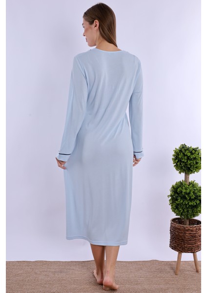 Mavi Hamile Lohusa Gecelik modelleri