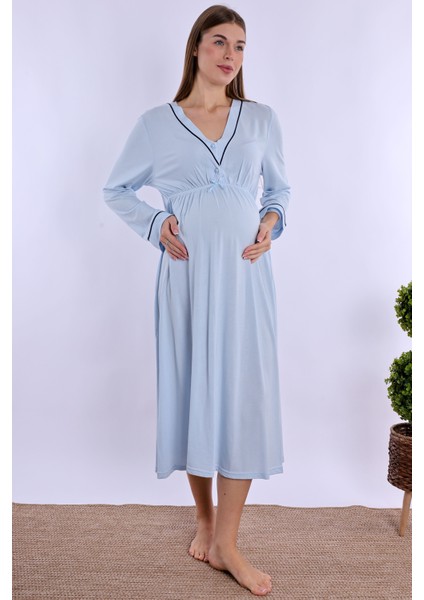 Mavi Hamile Lohusa Gecelik