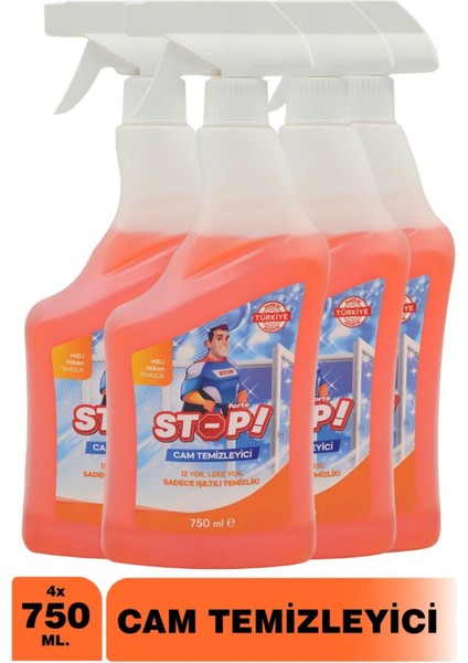 4'lü Cam Temizleyici Sprey 750 ml