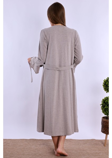 Bej Sabahlıklı Hamile Lohusa Gecelik Takım fırsatları