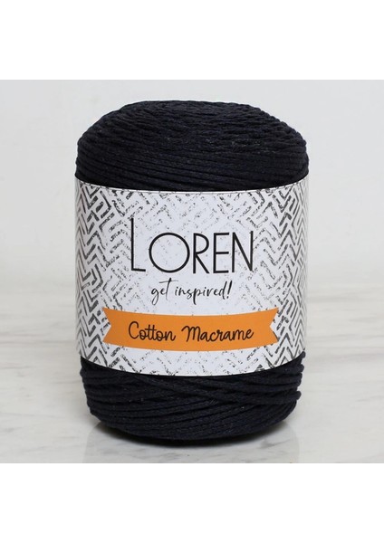 Loren Cotton Macrame Lacivert - R005 - 34361
