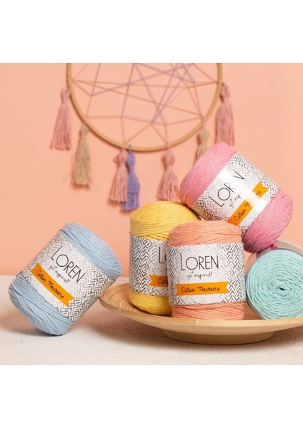 Loren Cotton Macrame Lacivert - R005 - 34361 modelleri