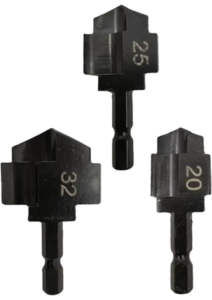 3 Adet Ppr Kaldırma Kademeli Matkap Ucu Su Borusu Bağlantı Aracı 20/25/32 Tesisatçı Su Borusu Zımba Matkap Ucu fırsatları