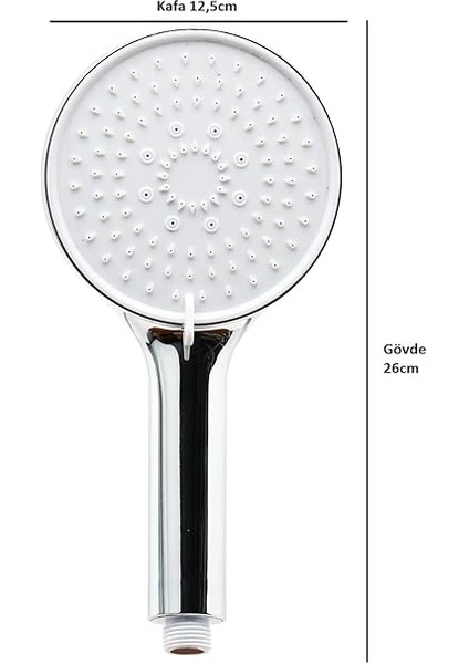 Duş Seti Başlığı - 5 Farklı Püskürtmeli Duş Başlığı - Dayanıklı Paslanmaz Abs El Duşu/nerolıa fiyatları