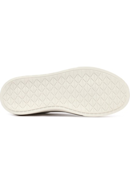 Erkek Beyaz Bağcıklı Kalın Tabanlı Deri Sneaker 25WFD612518 fırsatları