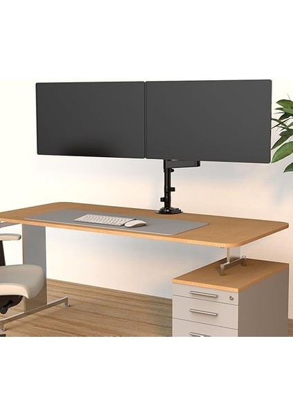 Bayou Nb H180 MNT05 17-27" LCD LED Çift Monitör Tutucu Amortisörlü Monitör Standı fırsatları