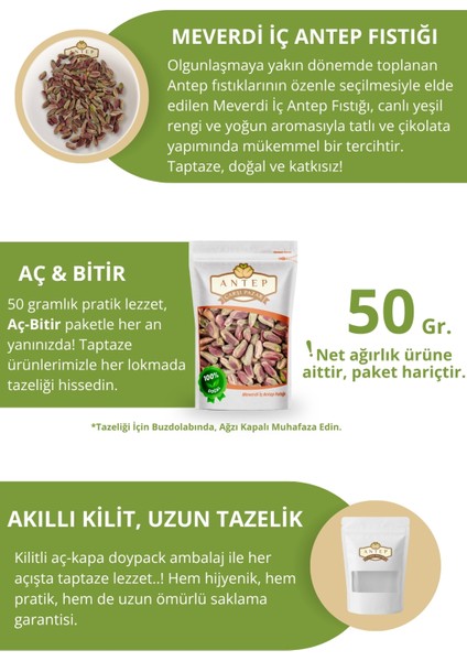 Meverdi Iç Antep Fıstığı | 50 Gr. fiyatları