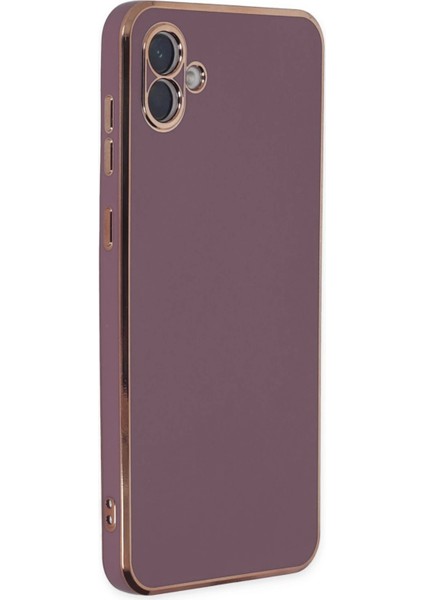 Samsung Galaxy A04 Kılıf Volet Silikon - Mor