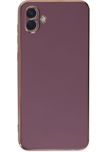Samsung Galaxy A04 Kılıf Volet Silikon - Mor