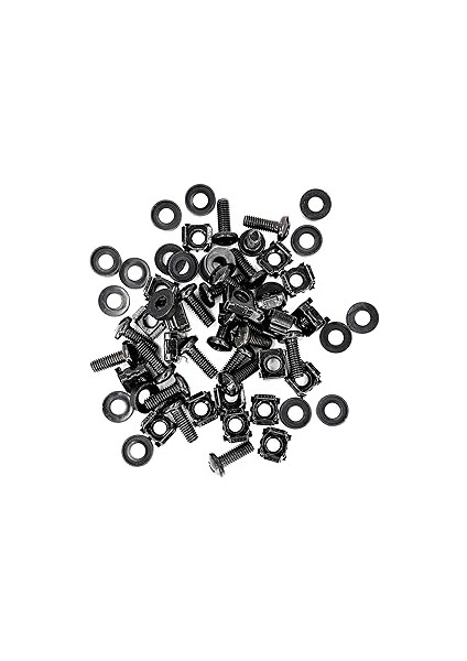 20 x Kafes Somun Montaj Vidaları Kafes Somun Seti M6 Montaj Seti Siyah 10" ve 19" Dolaplar Için Ağ Vidaları Raf Kafes Somunları fiyatları