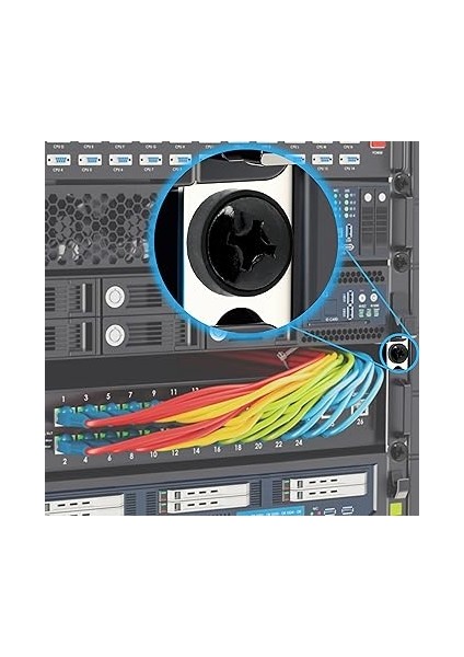 20 x Kafes Somun Montaj Vidaları Kafes Somun Seti M6 Montaj Seti Siyah 10" ve 19" Dolaplar Için Ağ Vidaları Raf Kafes Somunları fırsatları