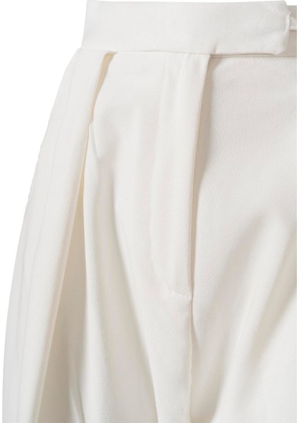 Yandan Bağlamalı Palazzo Pantolon Beyaz modelleri