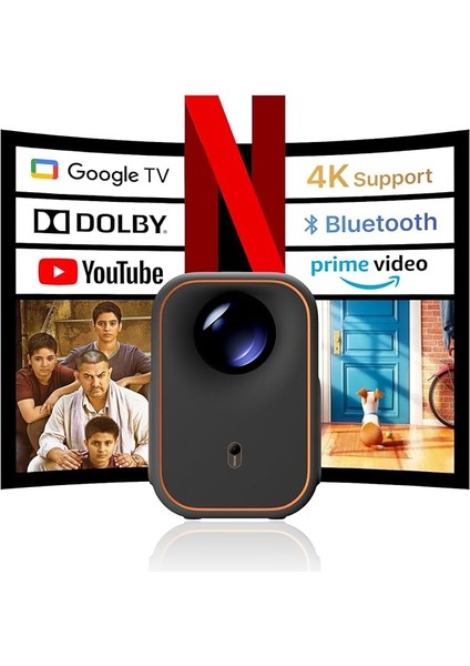 Xming Episode One Projeksiyon Cihazı, HDMI 2.1, Oto-Odaklama, Oto-Keystone