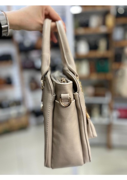 67-8132 Kadın Omuz ve Kol Çanta-Kum