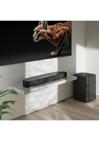 Ambeo Soundbar Mini Tv Film ve Müzik Için Sürükleyici 3D Ses Güçlü Adaptive Audio Çoklu Bağlantı ve Sezgisel Kullanıma Sahip Kompakt Soundbar indirimleri
