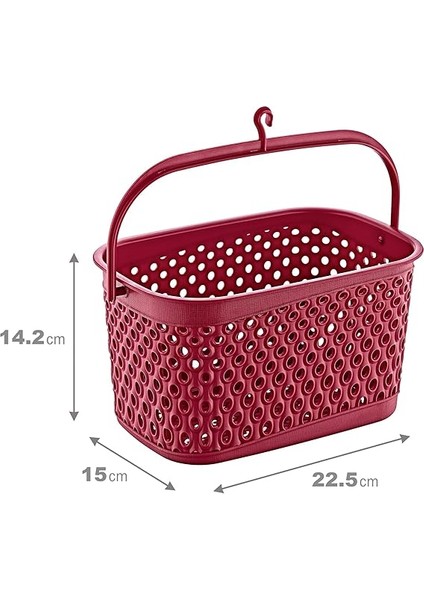 Katre Mandal Sepeti 3 Lt Carmen Kırmızı fiyatları