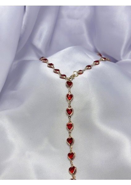 Kırmızı Kalp Y Kolye fırsatları