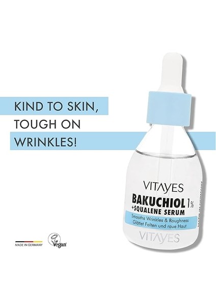 Retinol Alternatifi Bakuchiol%1 ve Squalene Cilt Serumu, Kırışıklık Karşıtı, Cilt Onarıcı, Sıkılaştırıcı, Hücre Yenileyici, Vegan, Gündüz ve Gece Serumu, 30 ml modelleri