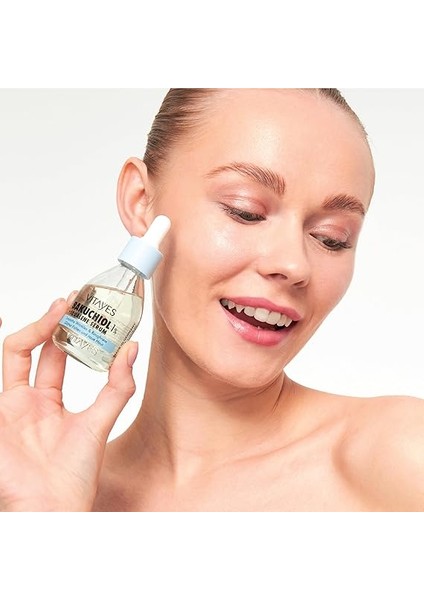 Retinol Alternatifi Bakuchiol%1 ve Squalene Cilt Serumu, Kırışıklık Karşıtı, Cilt Onarıcı, Sıkılaştırıcı, Hücre Yenileyici, Vegan, Gündüz ve Gece Serumu, 30 ml indirimleri