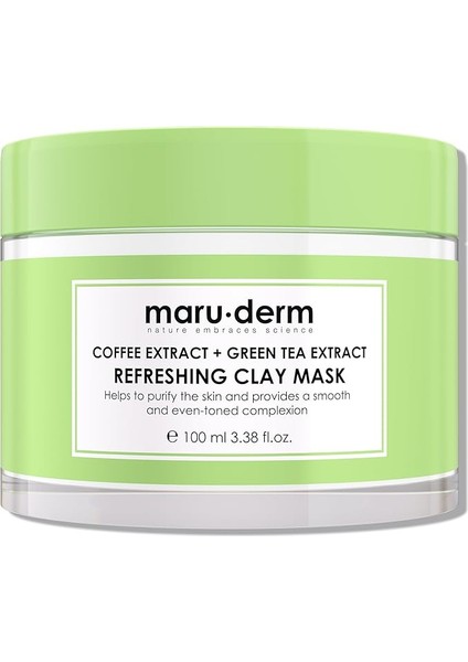 Kahve Özü + Yeşil Çay Özü Ferahlatıcı Kil Maskesi 100 ml