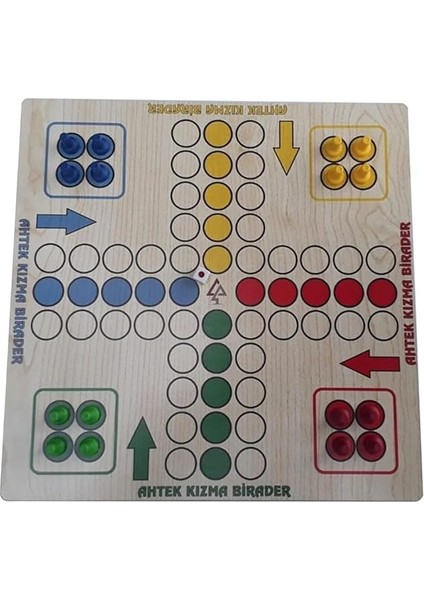 Ludo Ahşap Kızma Birader 2-4 Kişi 3+ Yaş ve Üzeri Strateji Oyunu fiyatları