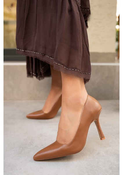 Relly Taba Deri Topuklu Ayakkabı fiyatları