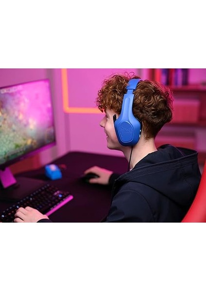 Gaming Gxt 415B Zirox Hafif Oyun Kulaklığı, 50 mm Sürücülü Pc, Xbox, Ps4, Ps5, Anahtar, Mobil, 3,5 mm Ses Jakı, 2 M Kablo, Kulak Üstü Mikrofonlu Kulaklık, Mavi fiyatları
