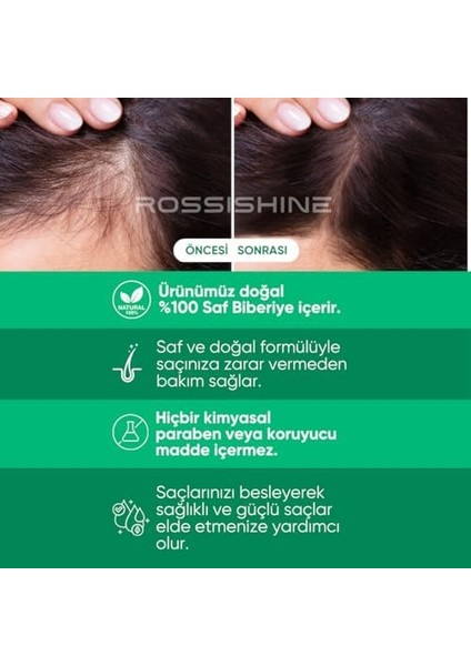 Saf Biberiye Suyu Dökülme Karşıtı ve Hızlı Saç Uzatma ETKILI%100 Doğal Saç Toniği 250 ml modelleri