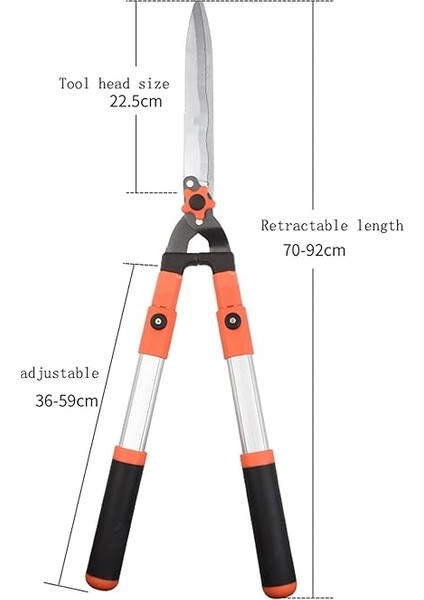 Makası Budama Makası Ağaç Düzeltici Bahçe Kesici Alet Yeşillendirme El Aleti Düzeltici Bahçe Kesici Dal Güçlü Çim Makası ve Çit Makası El Budayıcı (A) (Boyut : A) (C) modelleri