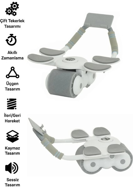 Dijital Ekranlı Çek Bırak - Dirsek Destekli Mekik Aleti - Karın Egzersiz Aleti fiyatları