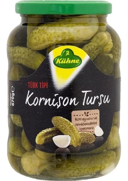 Kühne Türk Tipi Salatalık Turşu Cam Kavanoz 670 gr