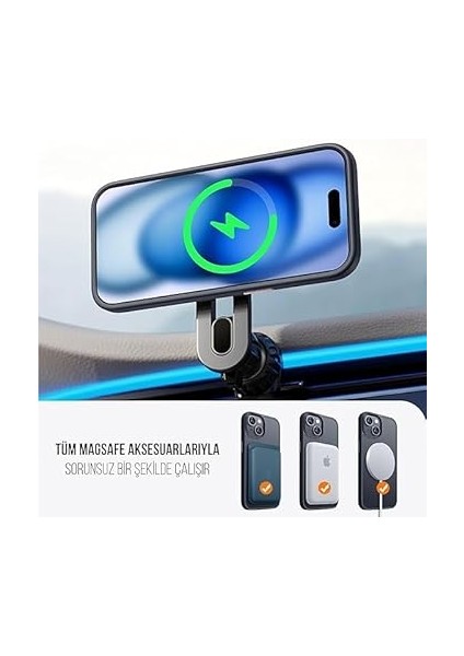 Trend iPhone 16 Uyumlu Kılıf Kablosuz Wireless Şarj Özellikli Arka Tarafı Mat Şeffaf Kenarları Siyah Kılıf (Siyah, IPHONE_16) indirimleri