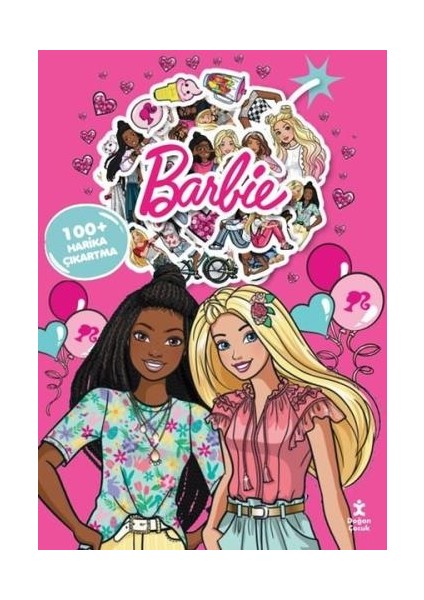 Barbie Boyama Kitabı Çıkartma Bombası 100 + Harika Çıkartma