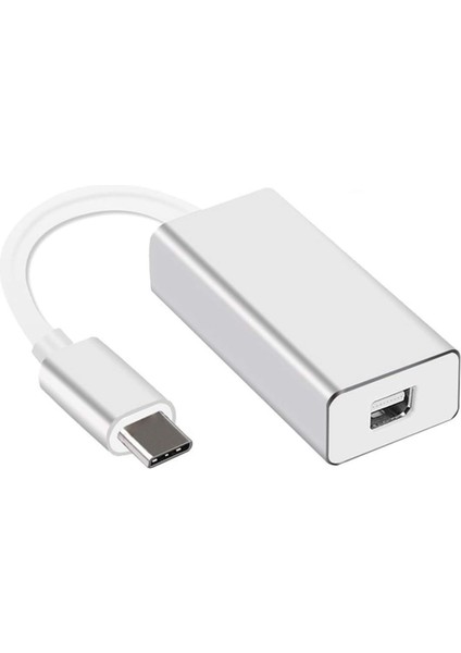 Type-C To Mini Displayport Adaptör – 4K UHD 60Hz Görüntü Aktarımı, Tak-Çalıştır, Laptop, Tablet ve Monitör Bağlantısı Için Alüminyum Gövdeli Type-C Dönüştürücü Kablo