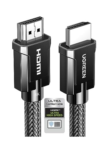 HDMI 2.1 Kablosu 8k HDMI Kablosu 2.1 8k 60Hz 4K 120Hz 48GBPS Dolby Vision Earc 3D Hdcp2.2 HDR10 Vrr HDMI 8k Kablosu Ps5, Ps4 Pro, Alıcı, Xbox S, OLED Tv, Soundbar, Monitör Vb. Ile Uyumlu (3m) modelleri