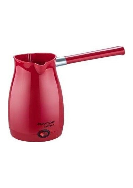 Awox Caffeen Kırmızı Elektrikli Cezve Türk Kahvesi Makinesi Plastik Çift Ağız 0.4lt - 5 Fincan 1000W (5224)